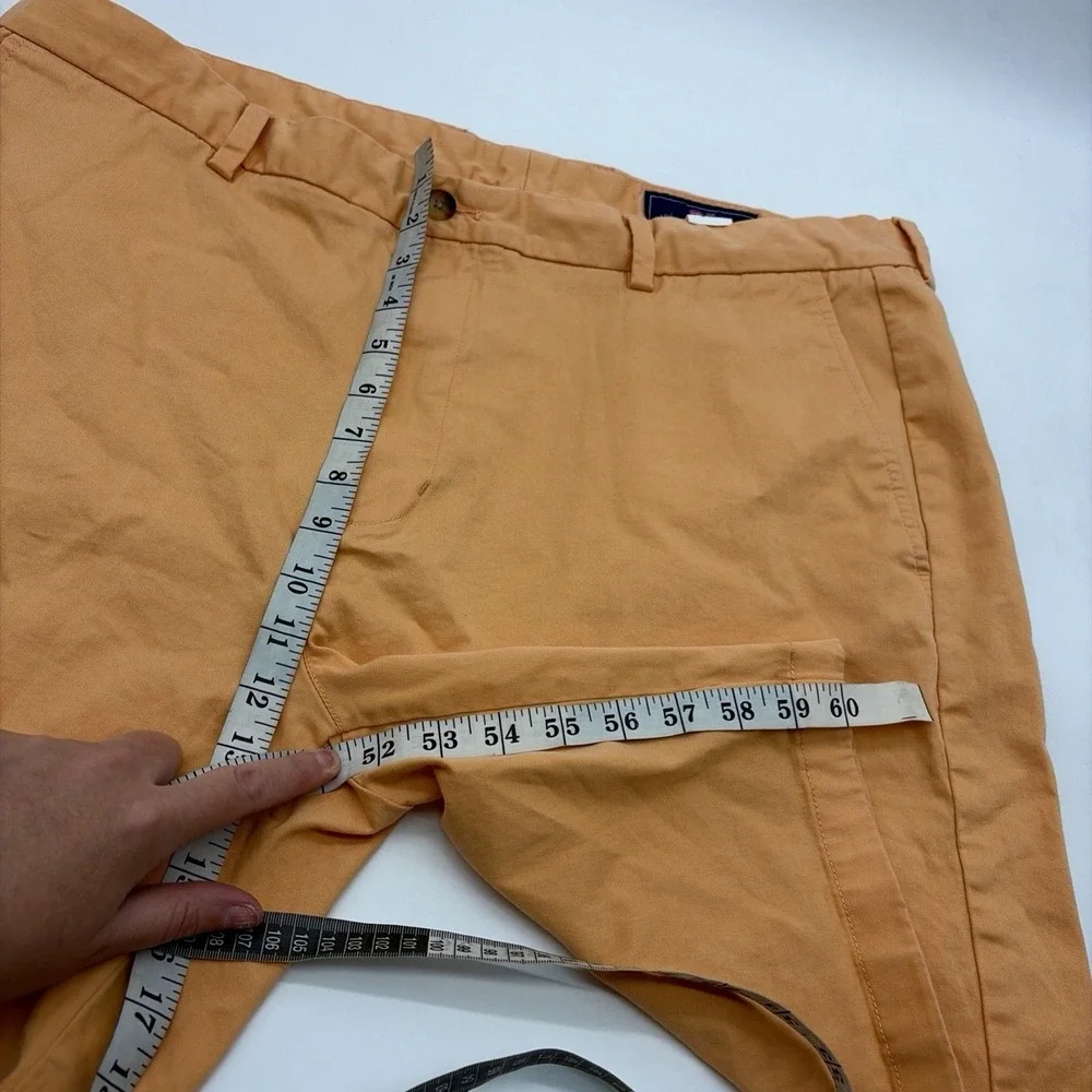 Vineyard Vines Breaker Shorts Mens Size‎ 40 Orange Chino Cotton Beach